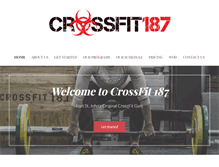 Tablet Screenshot of crossfit187.com